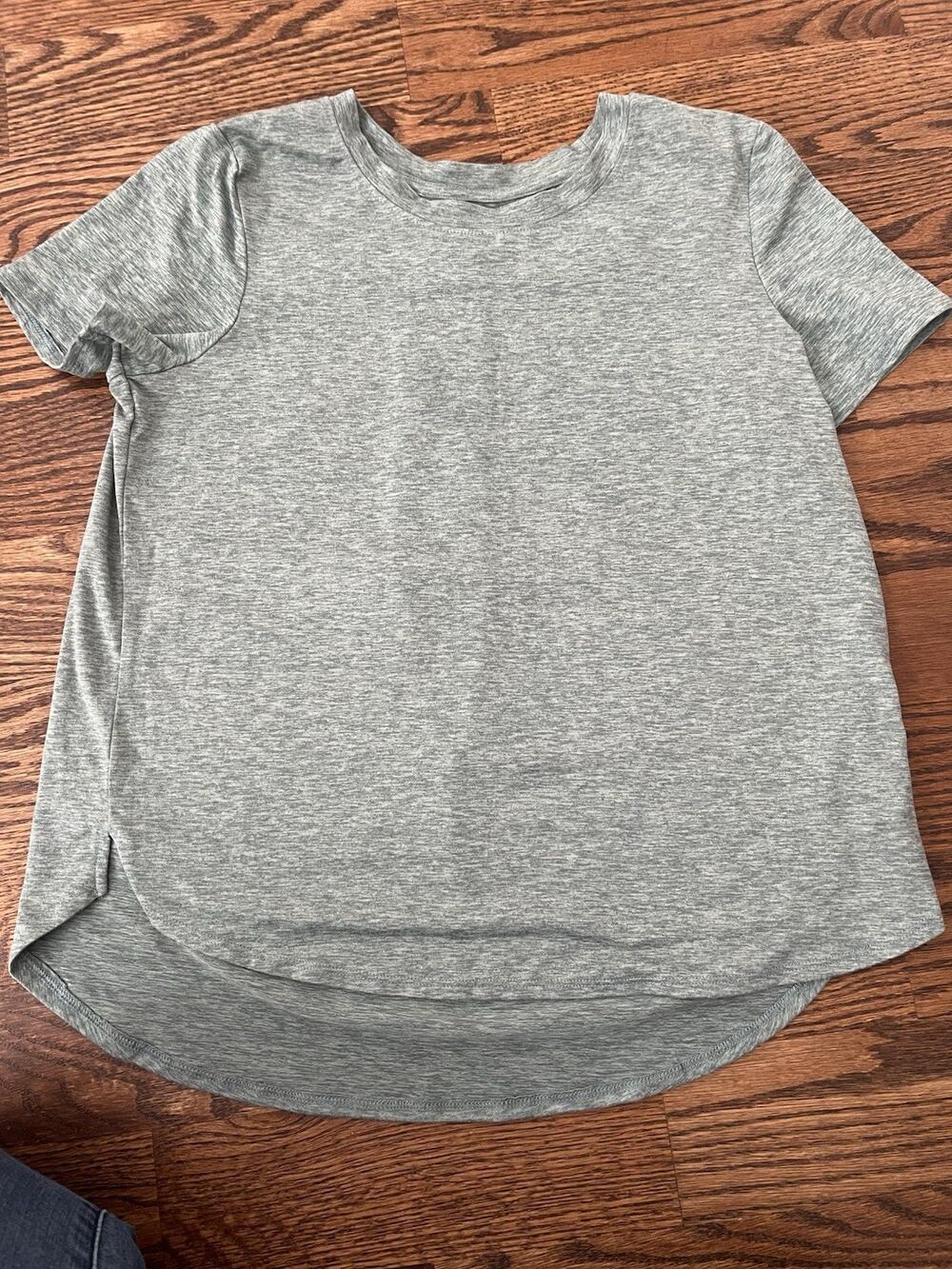 TEK GEAR Girls XL (14/16) Heathered Green Crew Neck T-Shirt